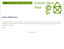 Tablet Screenshot of gruenes-haus-jena.de